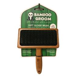Bamboo Groom Soft Slicker Brush Large