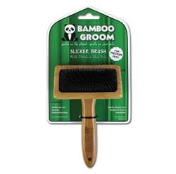 Bamboo Groom Slicker Brush Medium