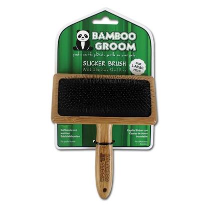Bamboo Groom Slicker Brush Large
