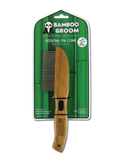 Bamboo Groom Rotating Pin Comb