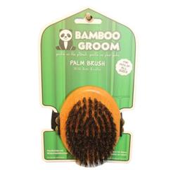 Bamboo Groom Palm Boar Bristle Brush
