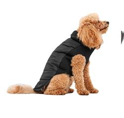 Goo-Eez Mock Neck Signature Dog Jacket Black XSmall