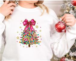 Holiday Shirt | Christmas Sweatshirt | Crew Neck | People Shirt | Sweatshirt | CHRISTMAS TREE with PAW PRINTS