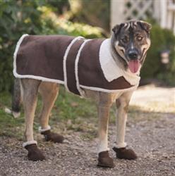 Fashion Pet Shearling Coat Brown Medium