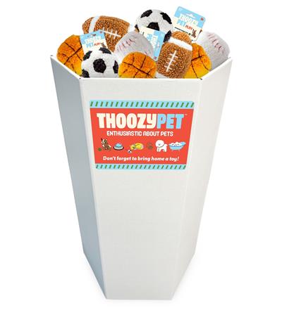 ThoozyPet Play 48pc Go Sports! Dump Bin