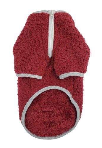 HD Half-Zip Sherpa Fleece - Cranberry