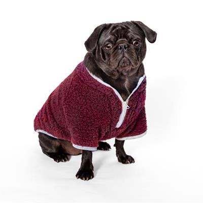HD Half-Zip Sherpa Fleece - Cranberry