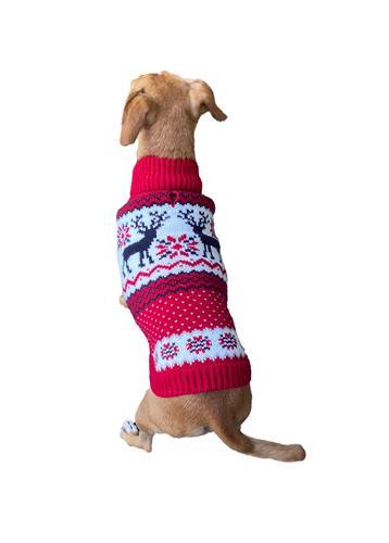 Red / Navy Fair Isle Sweater