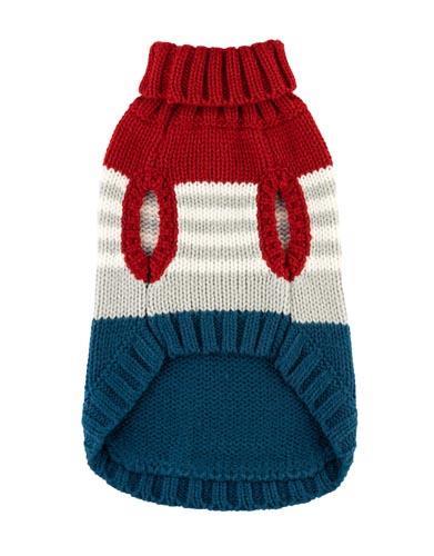 Red / Royal Blue Color Block Sweater