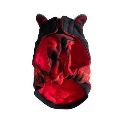 Red Plaid Fleece Reversible Coat