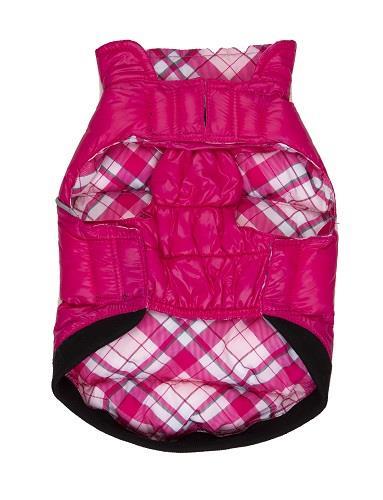 Pink / Plaid Flex-Fit Reversible Puffer
