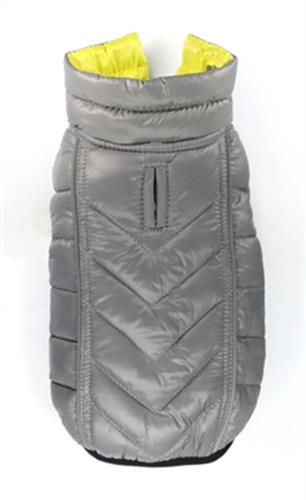 Featherlite Reversible-Reflective Puffer Vest  - Yellow/Gray