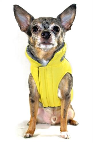 Featherlite Reversible-Reflective Puffer Vest  - Yellow/Gray