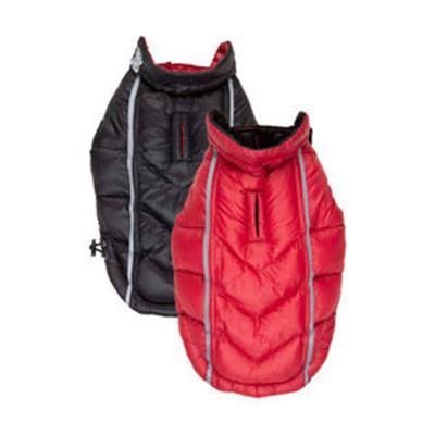 Featherlite Reversible-Reflective Puffer Vest  -Black/Red