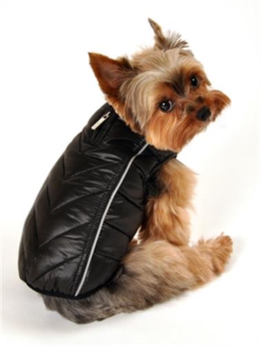 Featherlite Reversible-Reflective Puffer Vest  -Black/Red