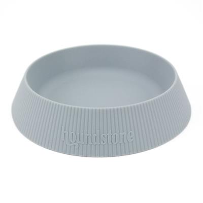 Houndstone Silicone Cat Bowl, Dishwasher Safe, Slate Grey