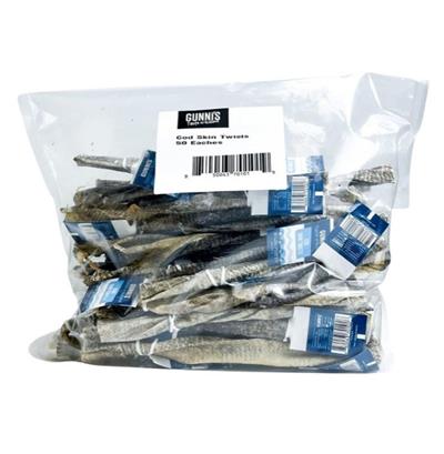 Gunnis Dog Twisted Cod Skins 50 Count