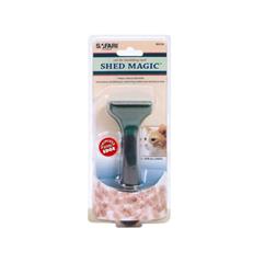 Safari Shed Magic De-Shedding Tool for Cats with Medium/Long Hair Green One Size