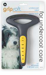 JW Pet Undercoat Rake Grey, Yellow 1ea/Regular Teeth