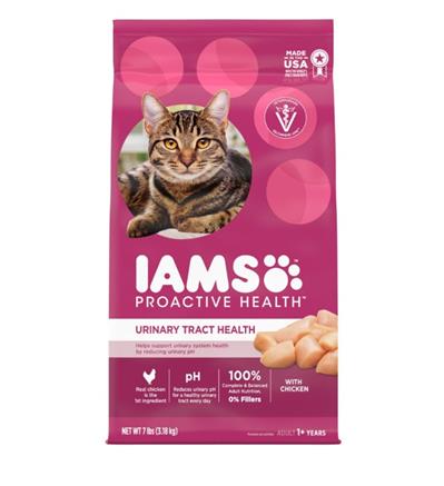 IAMS Proactive Health Urinary Tract Health Adult Dry Cat Food Chicken 7lb