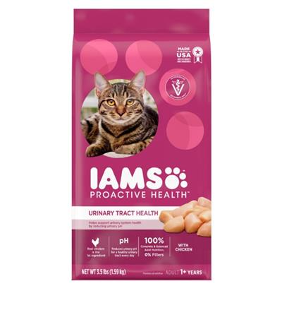 IAMS Proactive Health Urinary Tract Health Adult Dry Cat Food Chicken 3.5lb