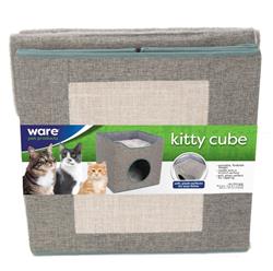 Ware Kit-E-Cube Cat Hideout & Lounge Gray 15.25 x 15.25 x 15in.