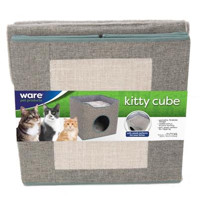 Ware Kit-E-Cube Cat Hideout & Lounge Gray 15.25 x 15.25 x 15in.