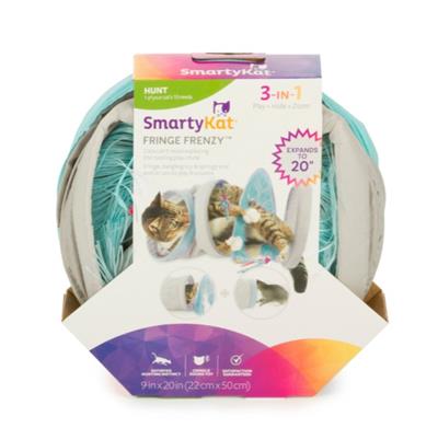 SmartyKat Fringe Frenzy Cat Activity Tunnel 1ea/20 in