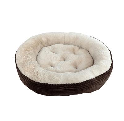 Ethical Pet Sleep Zone Luxe Round Rib Corduroy 31? Chocolate