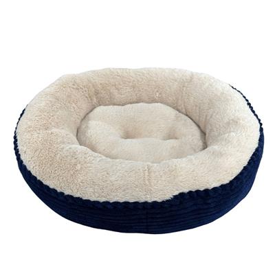 Ethical Pet Sleep Zone Luxe Round Rib Corduroy 36? Navy