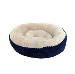 Ethical Pet Sleep Zone Luxe Round Rib Corduroy 23? Navy