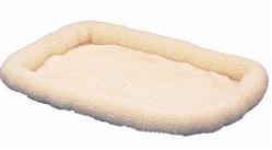 SnooZZy Sheepskin Bolster Kennel Dog Mat White, 1ea/MD