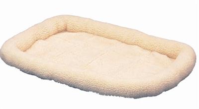 SnooZZy Sheepskin Bolster Kennel Dog Mat White, 1ea/MD