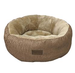 Ethical Pet Sleep Zone Wood Grain Round 18" Taupe