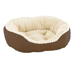 Ethical Pet Sleep Zone Carved Plush 32" Chocolate
