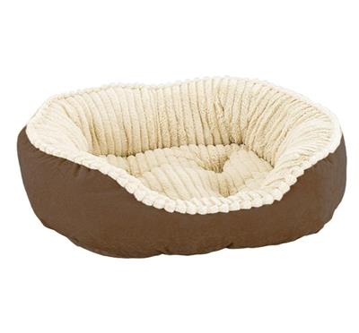 Ethical Pet Sleep Zone Carved Plush 32" Chocolate