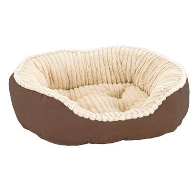 Ethical Pet Sleep Zone Carved Plush 21" Chocolate