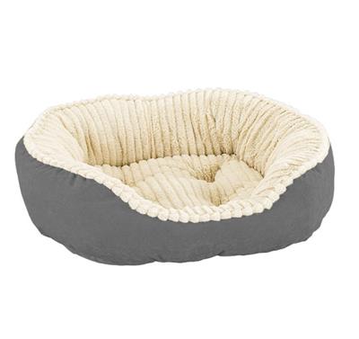 Ethical Pet Sleep Zone Carved Plush 32" Gray