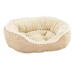 Ethical Pet Sleep Zone Carved Plush 32" Tan