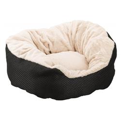 Ethical Pet Sleep Zone Basket Weave Cuddler 18" Black