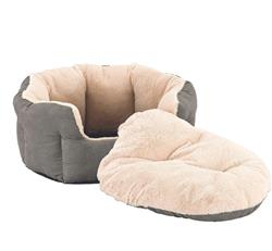Ethical Pet Sleep Zone Reversible Cushion 18" Light Gray