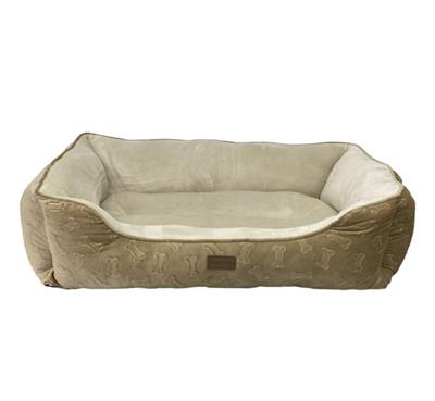Ethical Pet Sleep Zone Embossed Bone Stepin 31" Taupe