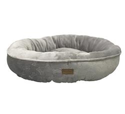 Ethical Pet Sleep Zone Embossed Bone Round 28" Gray