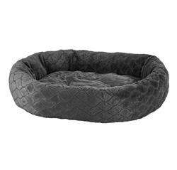 Ethical Pet Sleep Zone Diamond Cut Lounger 31" Deep Gray