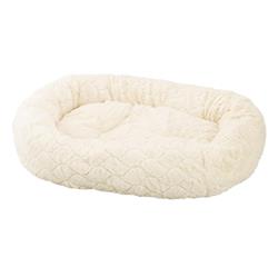 Ethical Pet Sleep Zone Diamond Cut Lounger 27" Cream