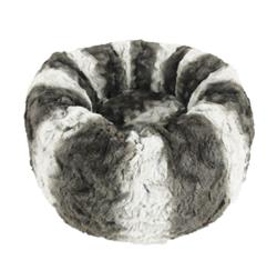 Ethical Pet Sleep Zone Faux Fur Round19" Dark Gray