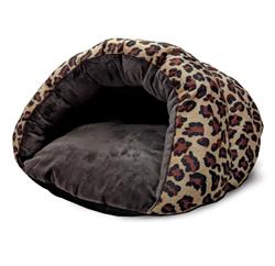 Ethical Pet Sleep Zone Cheetah Cuddle Cave 22? Chocolate