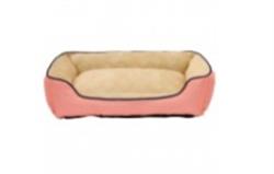 DMC Box Faux Linen Dog Bed Multicolor 1ea/27 By 36 in