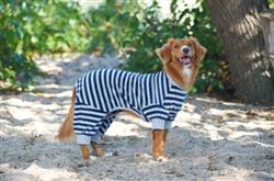 Fashion Pet Striped Pajamas Blue Medium
