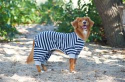 Fashion Pet Striped Pajamas Blue Xx-Small